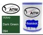 Preview: Volvo, Dark Green, 094: 500ml Lackdose, von ATW Autoteile West.